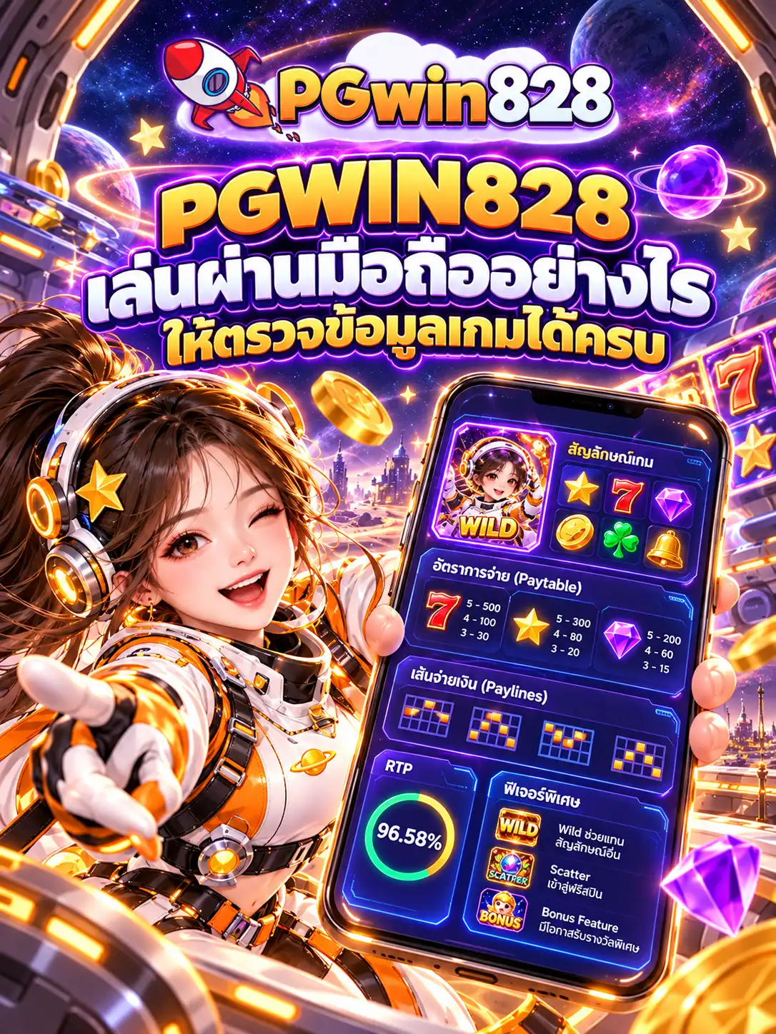 PGWIN828 เล่นผ่านมือถืออย่างไรให้ตรวจข้อมูลเกมได้ครบ